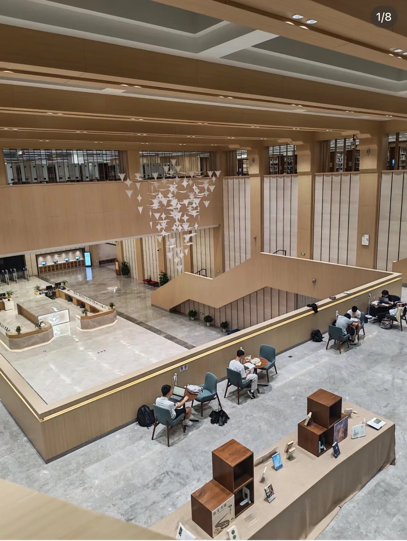 Không gian học tập trong thư viện — Đại học Chiết Giang.